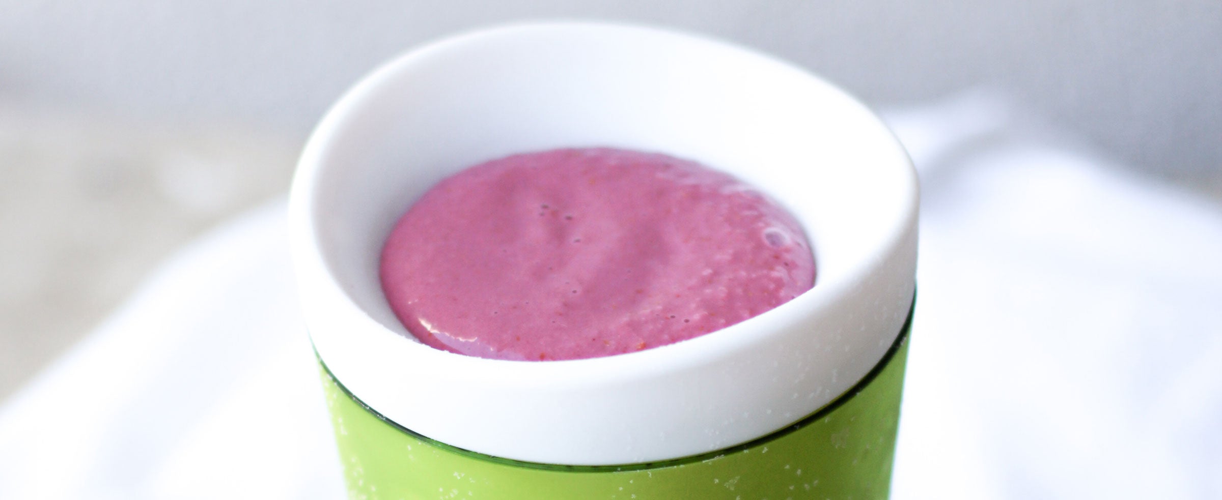 Klean Kate's Raspberry Lemonade Slushy in ZOKU's Slush & Shake Maker