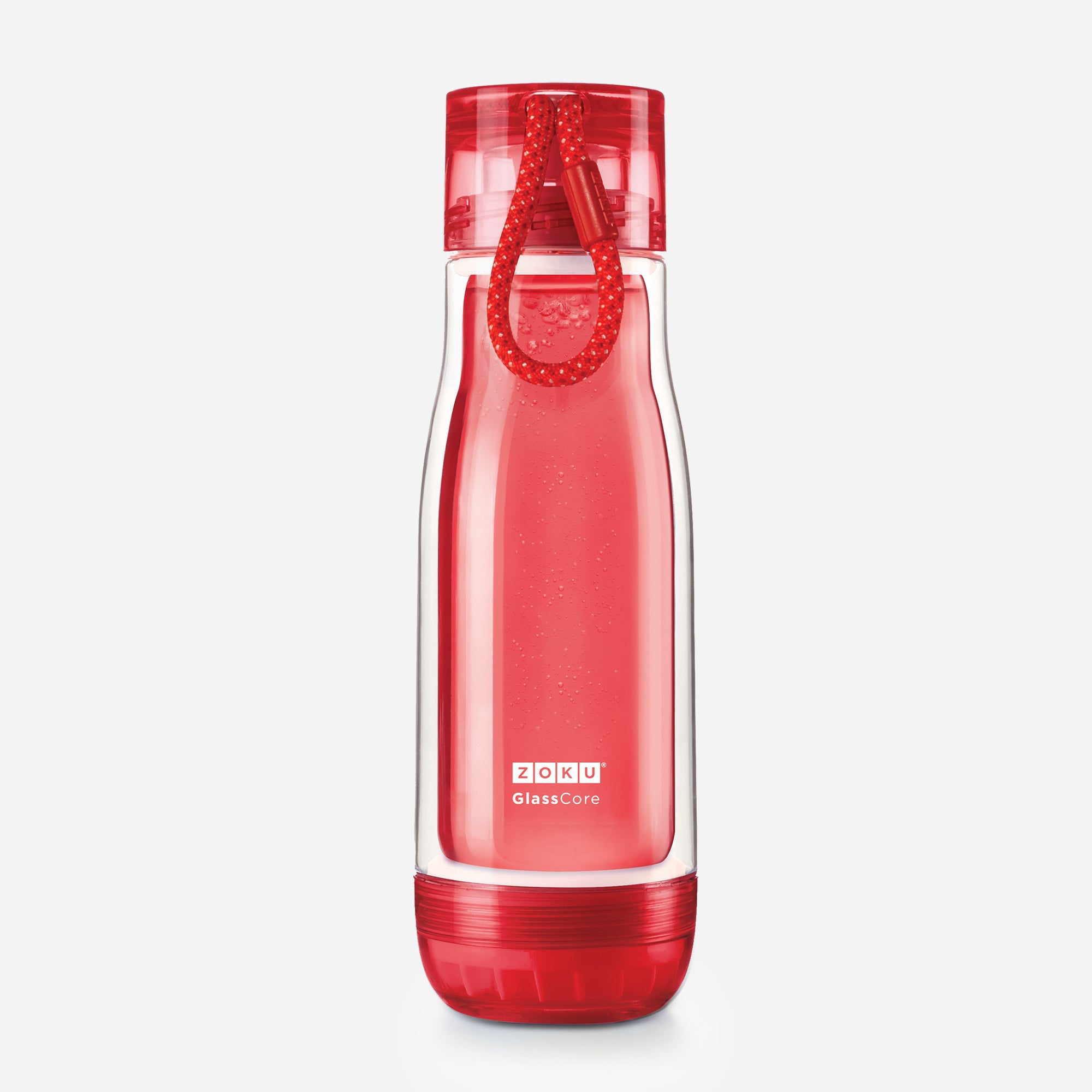 16oz Glass Core Bottle - Red