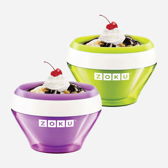 Ice Cream Maker - Set of 2 (Green/Purple)