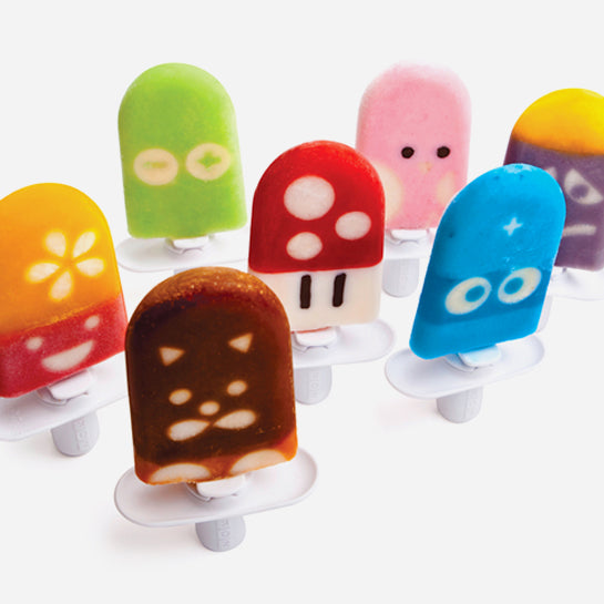 Zoku Character Kit, Interactive Popsicle Decorating Set with Stencils,  Storage Case and More