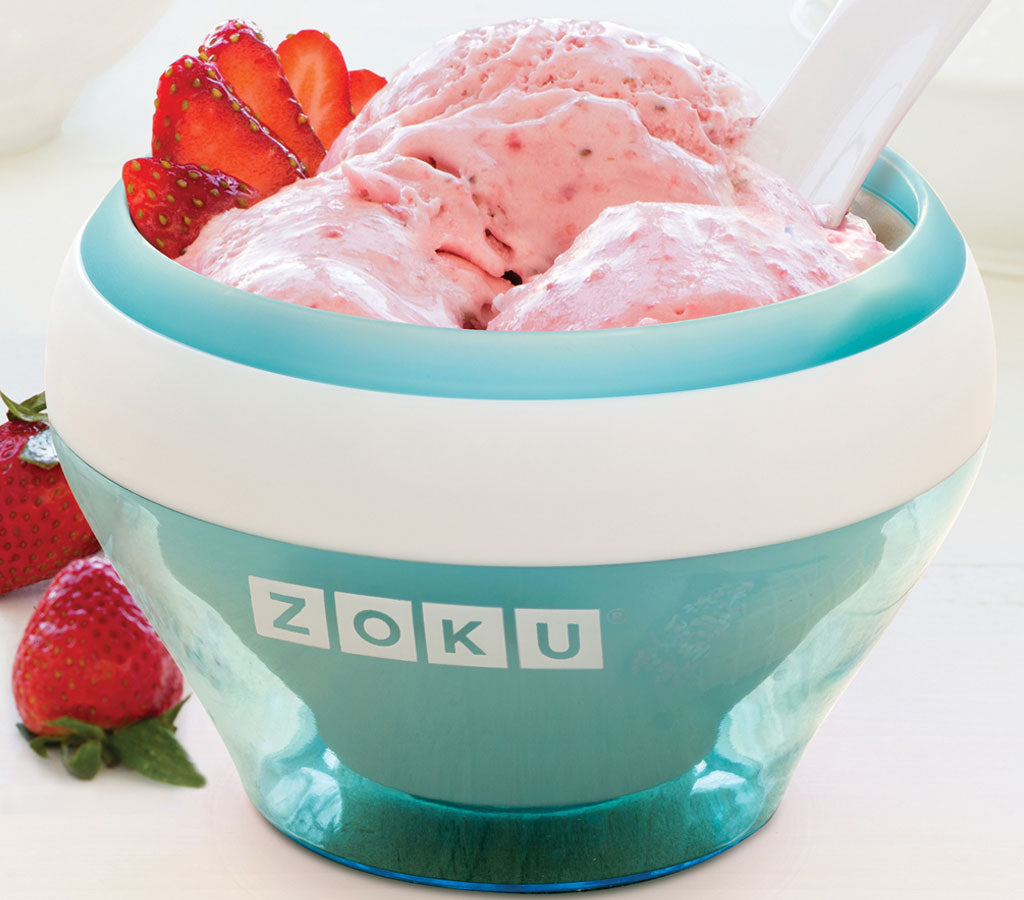 ZOKU Ice Cream Maker, Compact Make and Serve Bowl with Stainless Steel  Freezer Core Creates Soft Serve, Frozen Yogurt, Ice Cream and More in  Minutes