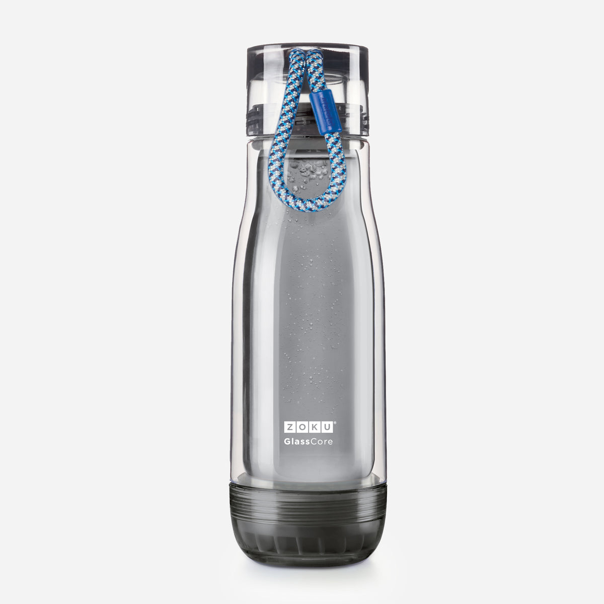 16oz Grey Glass Core Bottle - Blue