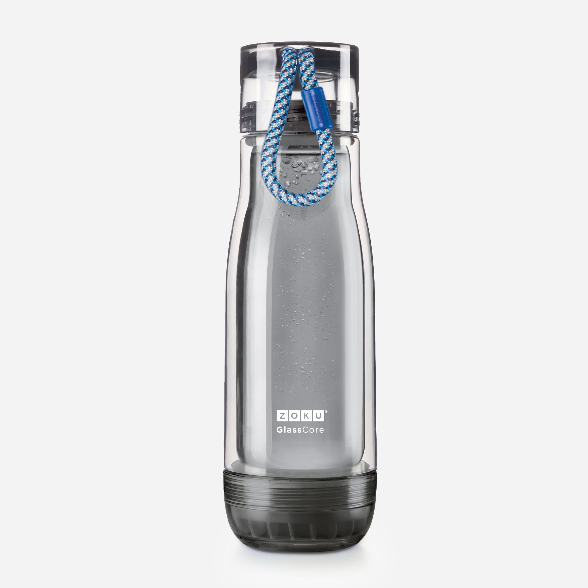 16oz Grey Glass Core Bottle - Blue
