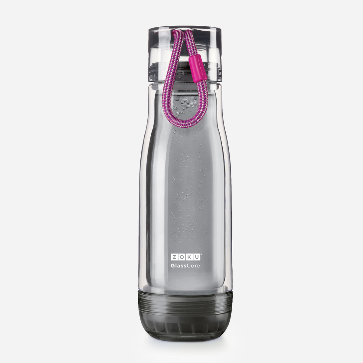 16oz Grey Glass Core Bottle - Purple