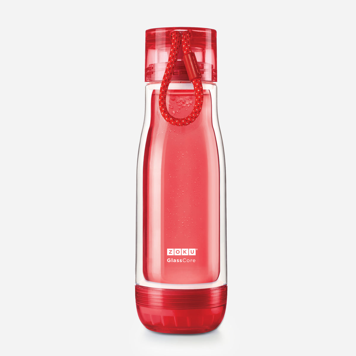16oz Glass Core Bottle - Red