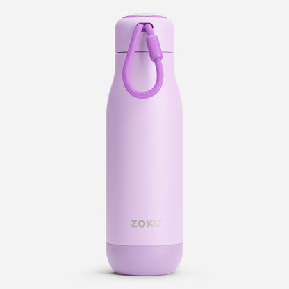 Reusable water bottle made of glossy metal Includes a silver stopper Reusable water bottle made of glossy metal Includes a silver stopper