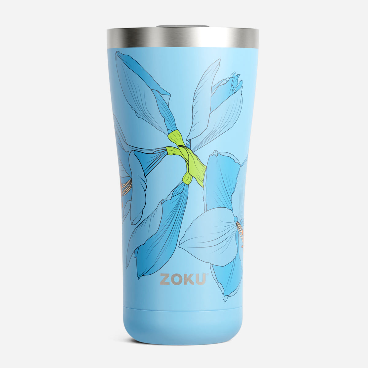 12oz Stainless Steel 3-in-1 Tumbler - Sky Lily Cover