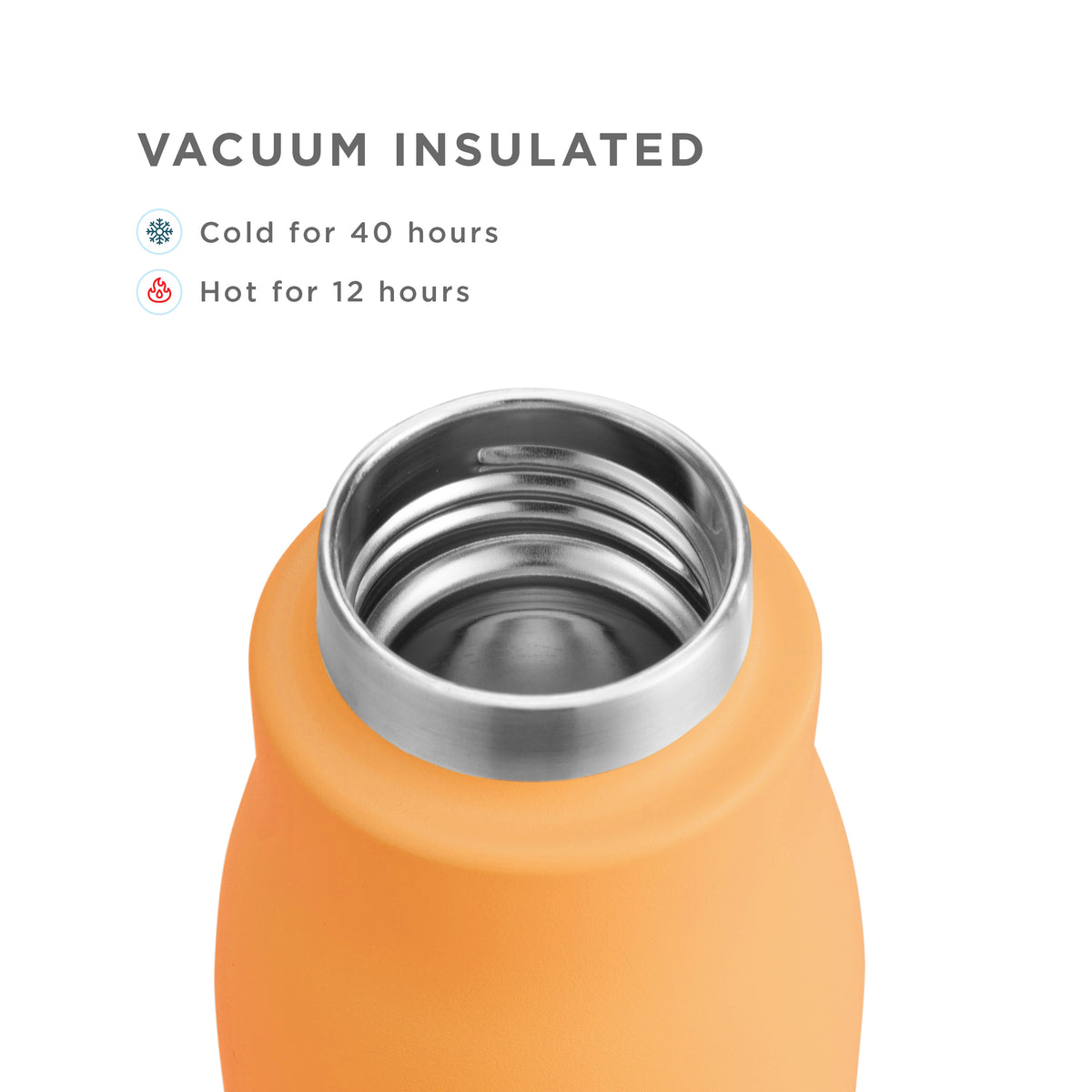 18oz Stainless Steel Bottle - Orange