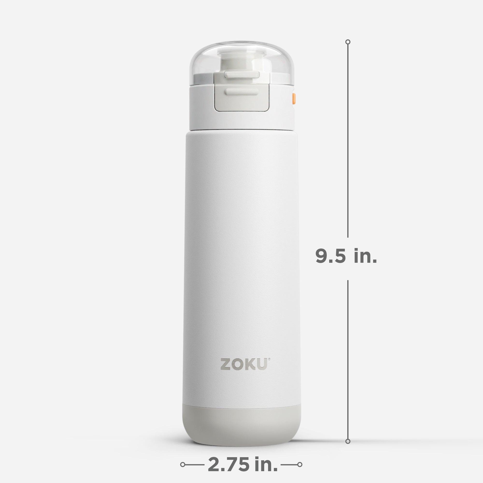White Grey Sports Bottle