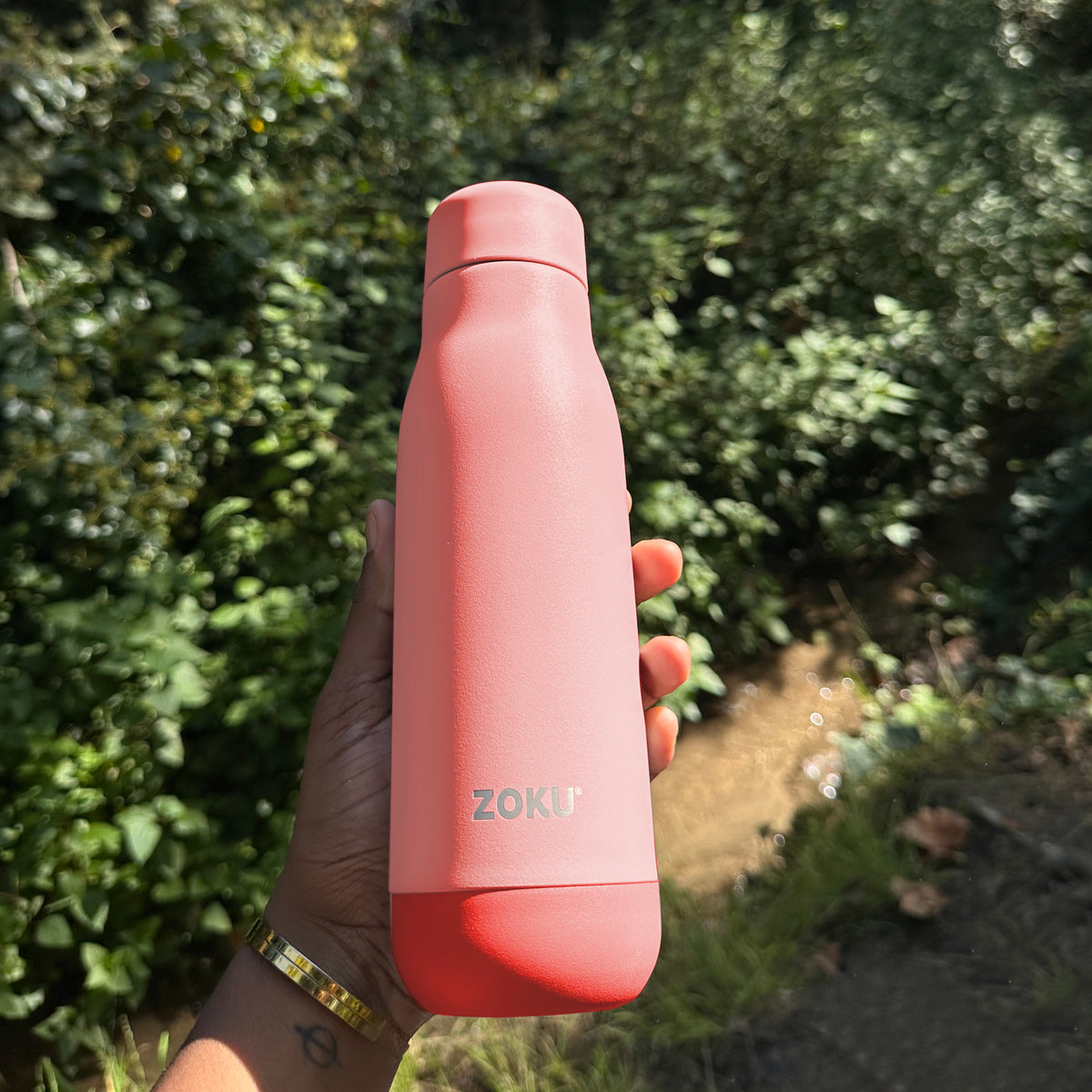 18oz Stainless Steel Bottle - Coral