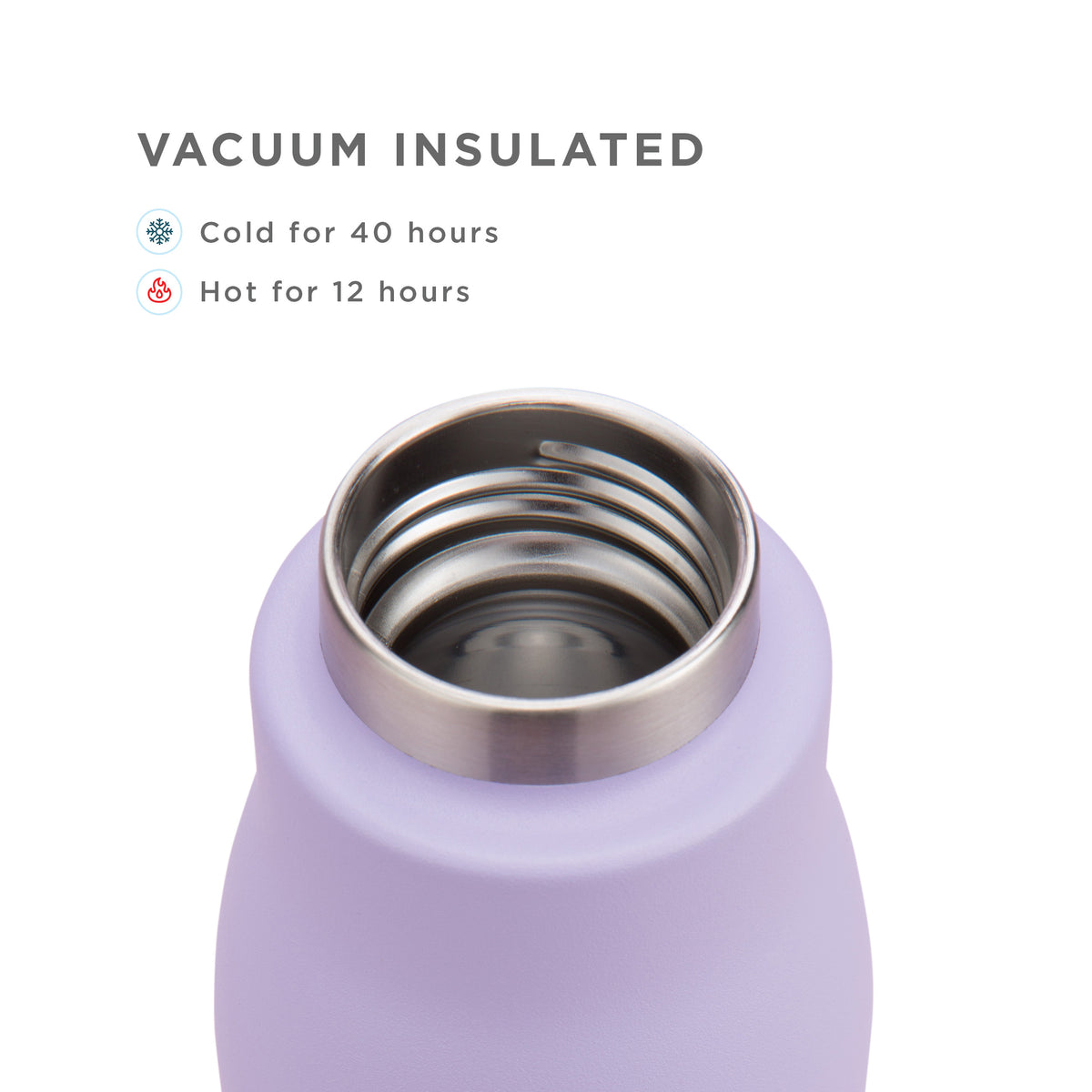 18oz Stainless Steel Bottle - Lavender