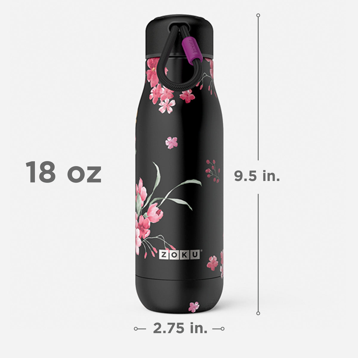 midnight floral bottle size