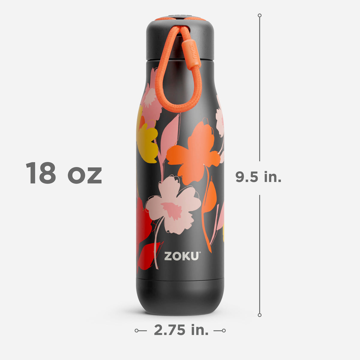 moonlight poppy stainless steel bottle size