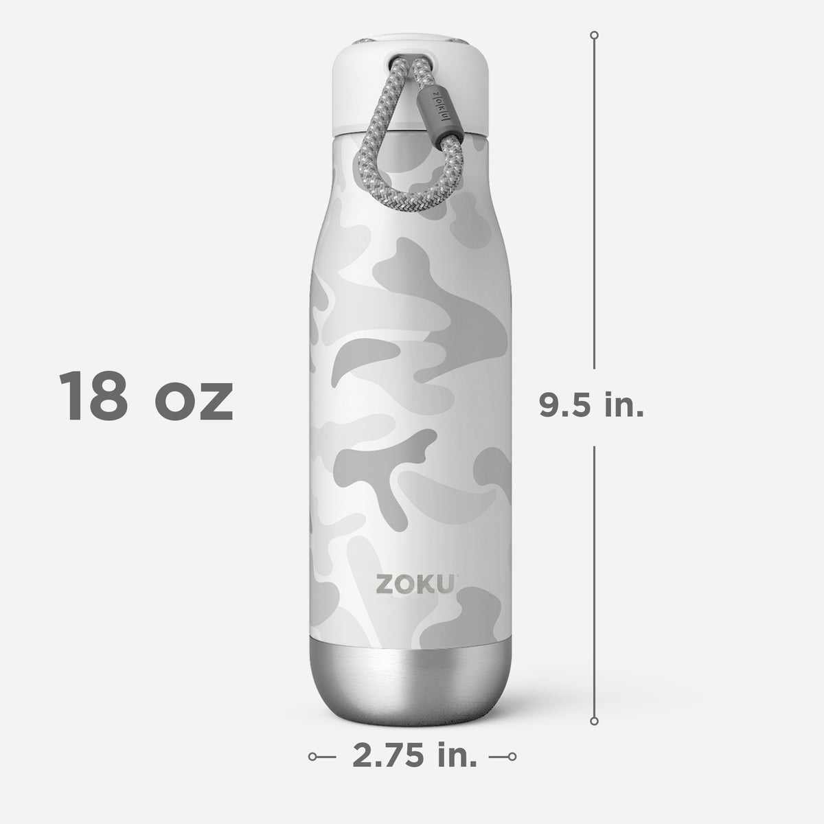 white camo bottle size