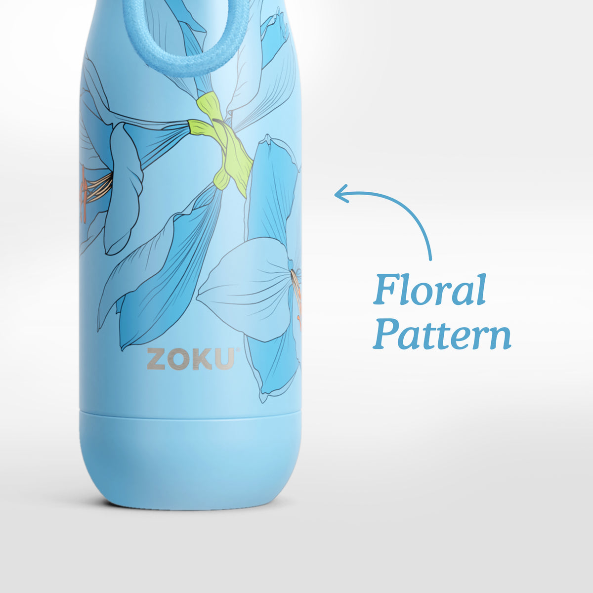 25oz Stainless Steel Bottle - Sky Lily