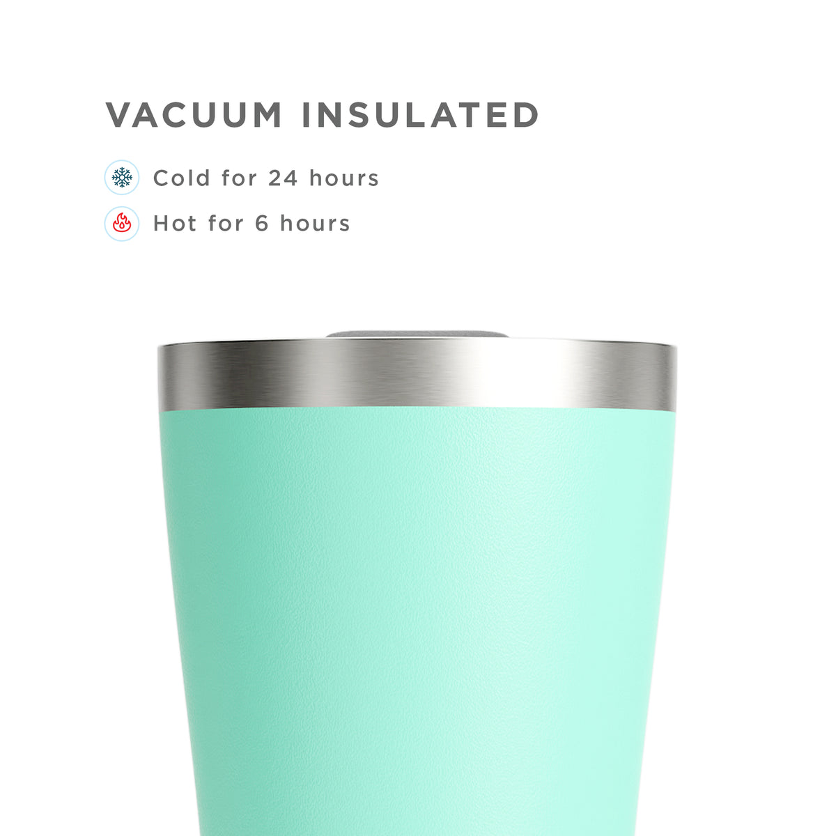 20oz Stainless Steel 3-in-1 Tumbler - Aqua vacuum insulated
