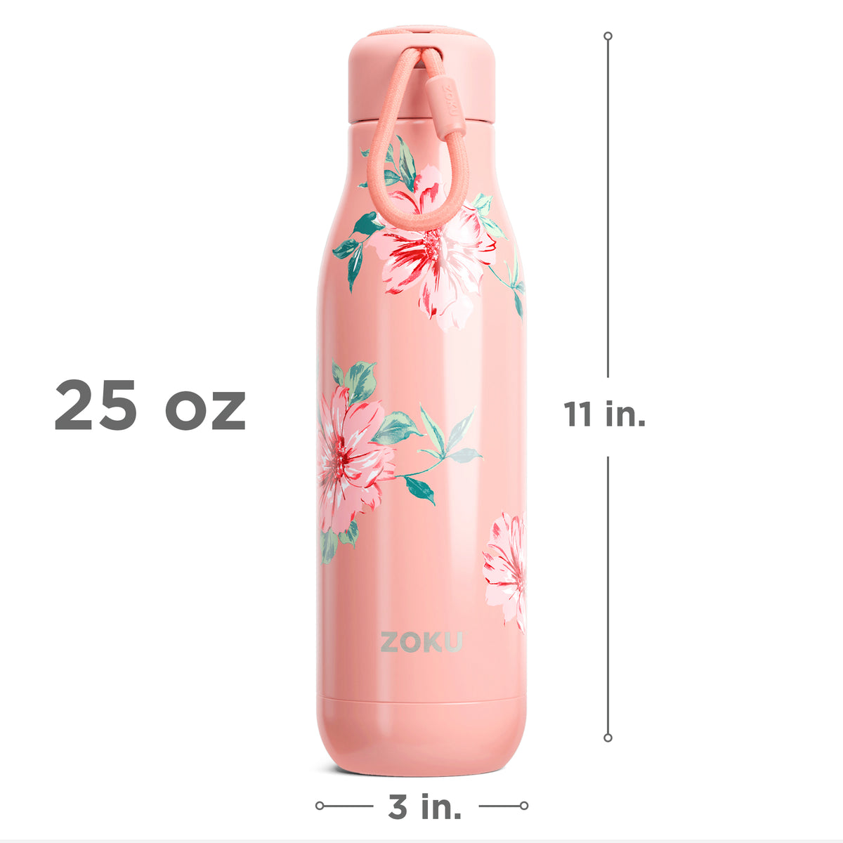 25oz Stainless Steel Bottle - Rose Petal Pink