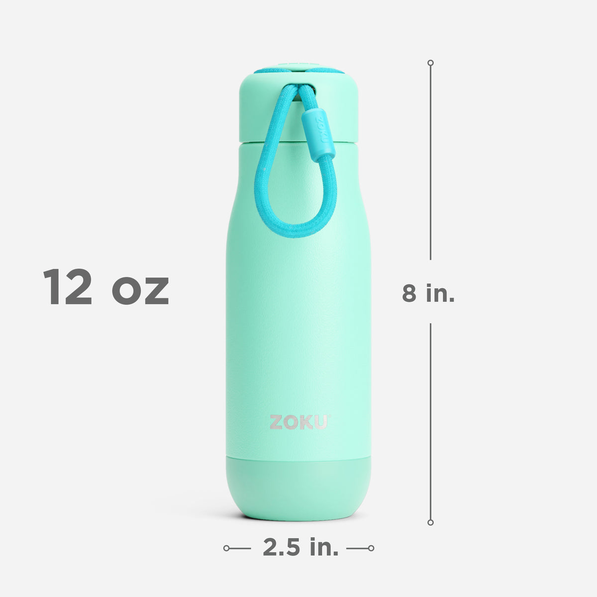 aqua stainless steel bottle size