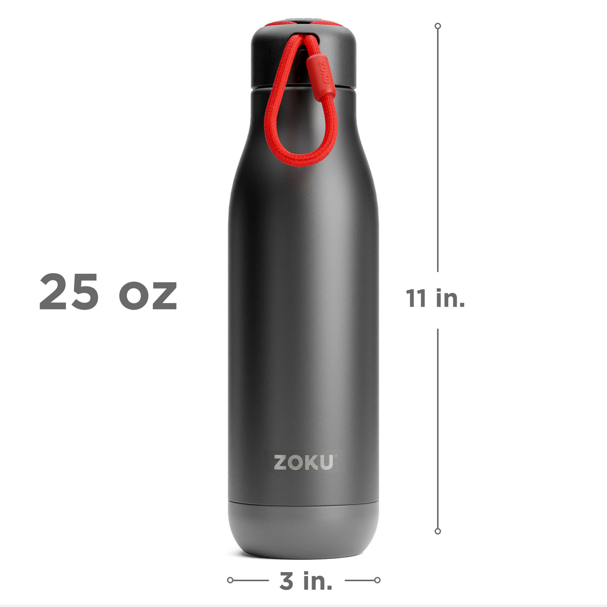  25oz Stainless Steel  Bottle - Black
