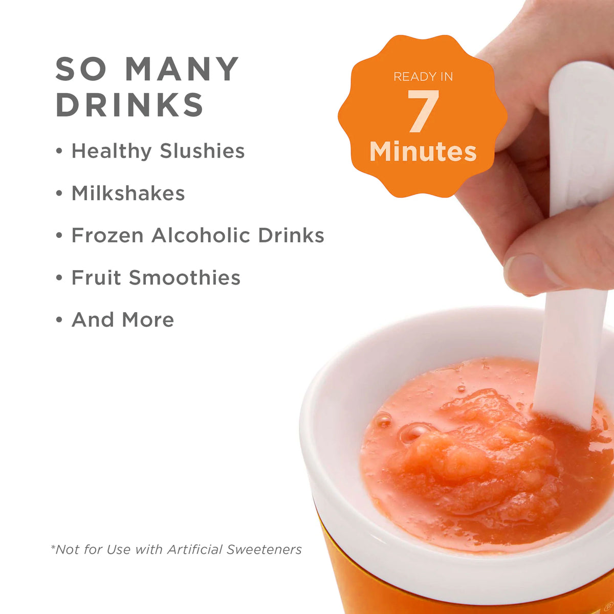 Set of 2 Slush & Shake Makers - Orange and Green