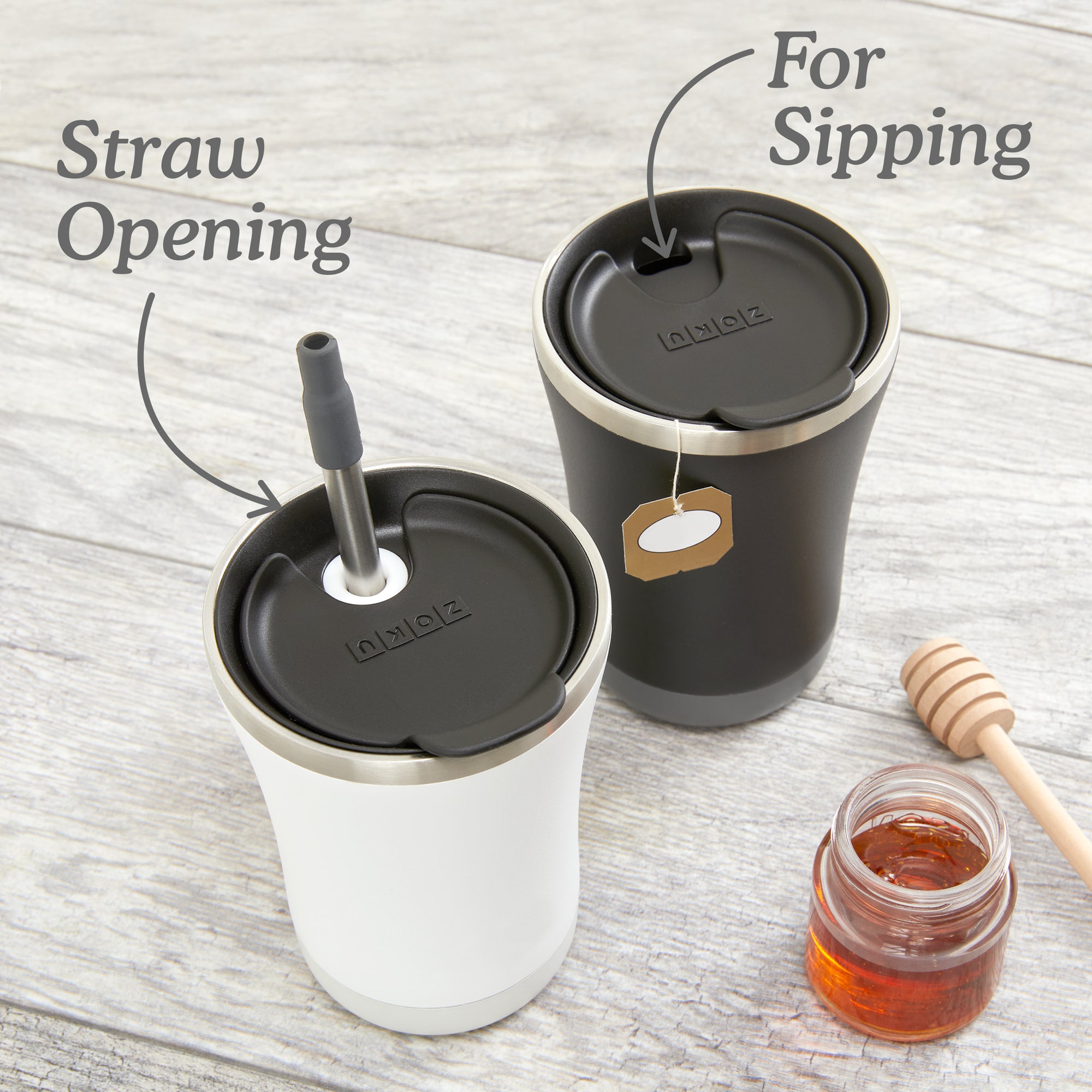 12oz Stainless Steel 3-in-1 Tumbler - Black Cover