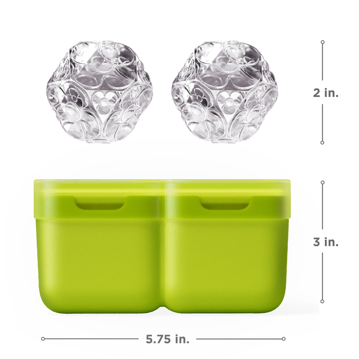 Deco Ice Mold Size