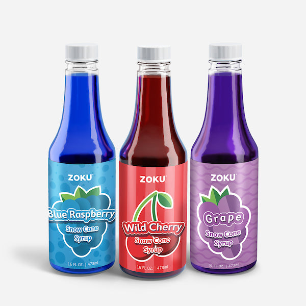 Snow Cone Syrups - Set of 3