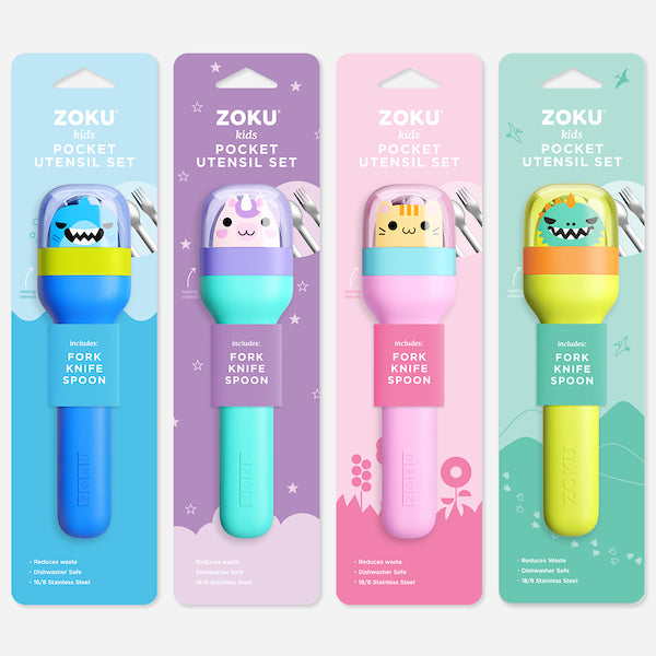kids pocket utensil set collection