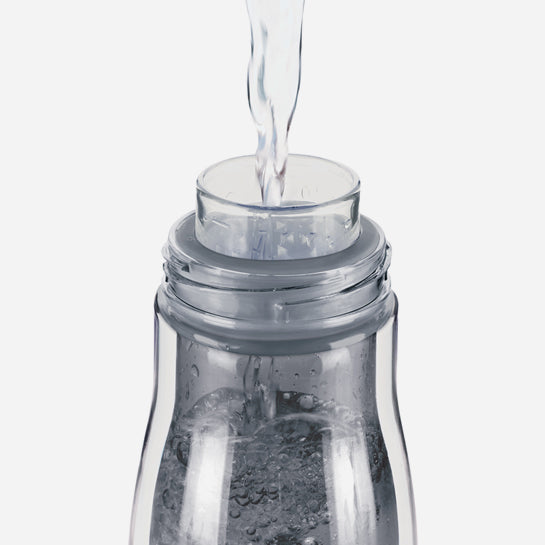 16oz Grey Glass Core Bottle - Zoku