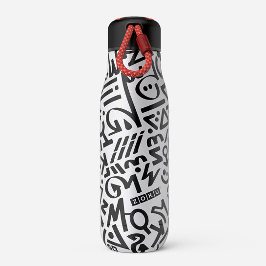 18oz Stainless Steel Modern Calligraphy Bottle - Zoku
