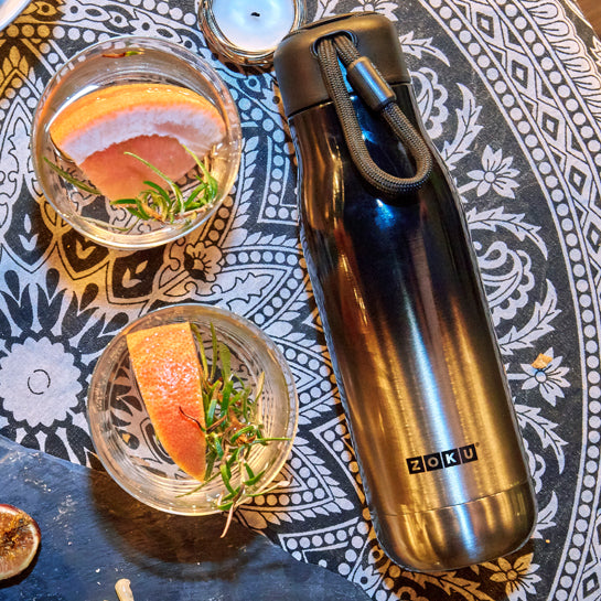 18oz Stainless Steel Gold Ombre Bottle - Zoku