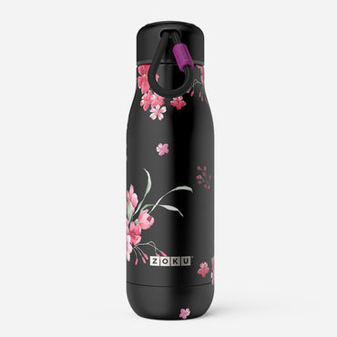 18oz Stainless Steel Midnight Floral Bottle