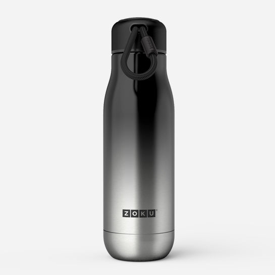 18oz Stainless Steel Platinum Ombre Bottle - Zoku