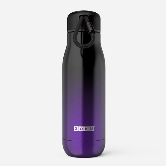 18oz Stainless Steel Purple Ombre Bottle - Zoku