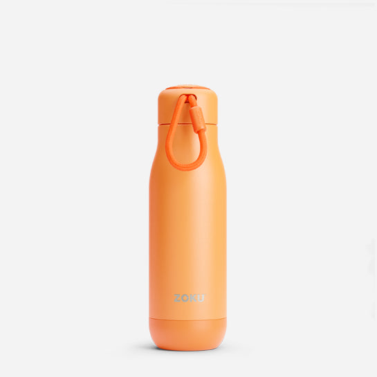 STEEL STRAW WATER BOTTLE 18OZ