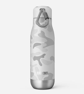 18oz Stainless Steel White Camo Bottle