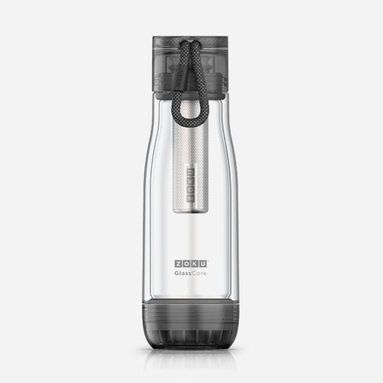 Glass Core Bottle &amp; Tea Infuser - Zoku