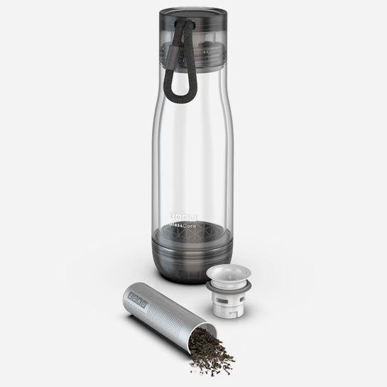Glass Core Bottle &amp; Tea Infuser - Zoku