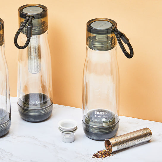 Glass Core Bottle & Tea Infuser Zoku ZOKU