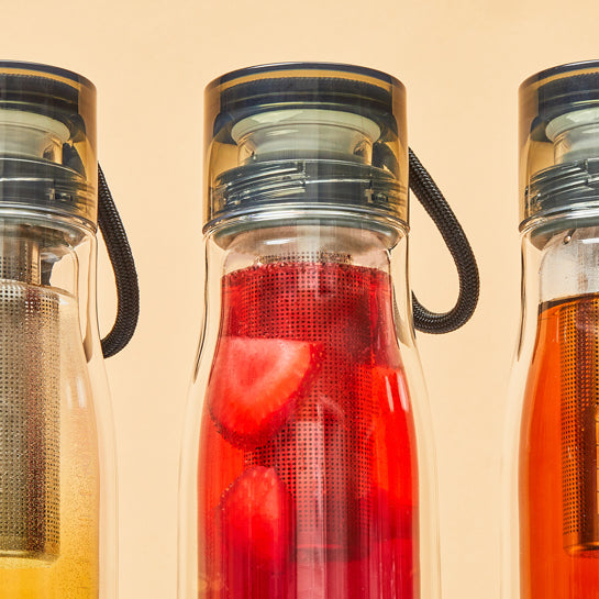 Zoku Glass Core Bottle & Tea Infuser