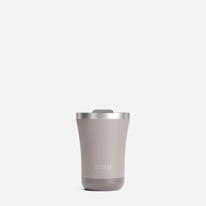 Zoku 12oz 3-in-1 Stainless Steel Tumbler Powder Coated White