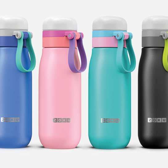 Zoku Teal Ultralight 18 oz. Stainless Steel Bottle