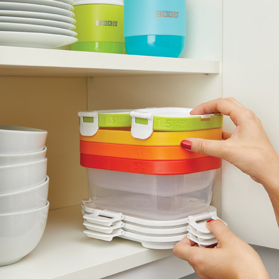 11 Pc Neat Stack | Food Storage Containers for Organized Meal Prep - ZOKU