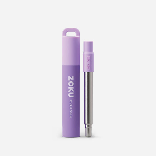 Zoku Two Tone Pocket Straw Gray