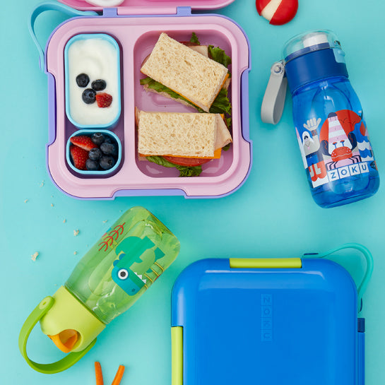 JoliBento Plastic ABS BPA Free Nami Bento Lunch Boxes, Black