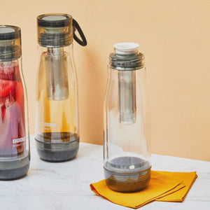 Zoku Glass Core Bottle & Tea Infuser