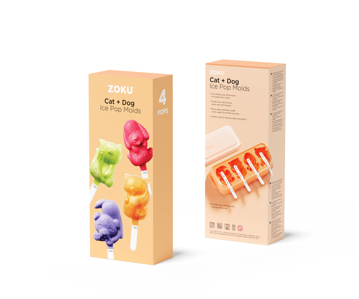 Cat and Dog Ice Pop Molds